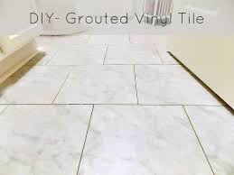 I Like The Marble Look And The Grouting I Do Think It Would Look Much Nicer If It Wasnt Staggered And Maybe H Tile Floor Vinyl Tile Flooring Vinyl Flooring