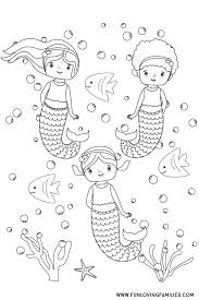 Each printable highlights a word that starts. 6 Cute Mermaid Coloring Pages For Kids Free Printables Fun Loving Families