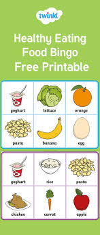 Besprechen Sie Gesundes Essen Im Neuen Jahr Mit Dieser Kostenlosen Bingo Healthy Food Activities Healthy Food Activities For Preschool Preschool Healthy Eating