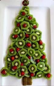 A kiwi and strawberry christmas tree shaped fruit tray from desire empire. Christmas Fruit Tray Ideas Craft And Beauty