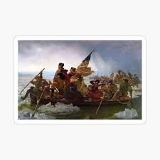 Images of the george washington crossing the delaware river quarter for discussion at the october 15, 2019 ccac meeting. George Washington Crossing Of The Delaware River Continental Army 1776 American Revolutionary War Original Painting Hd High Quality Poster By Iresist Redbubble