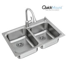 41.0 h x 30.0 w x 23.75 d. Moen Lodi All In One Dual Mount 33 Stainless Steel 2 Hole Double Bowl Kitchen Sink At Menards