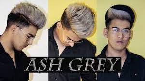 Don't be afraid to experiment with hair color. How To Ash Grey Hair For Men Hair Transformation Black To Ash Grey Vlog 01 Aniket Beniwal Youtube