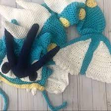 Crochet Gyarados Hat Pattern Pokemon Inspired Etsy Hat Pattern Crochet Kids Hats Pokemon Pattern