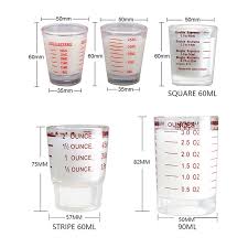 30 90 Ml Glass Measuring Cup Scale Supplies Shot Ounce Set Aliexpress