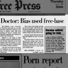 Len Bias died of cocaine OD '86