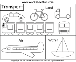 When the children have learned all the colors, add the cover for their book of colors. Online Coloring Pages Coloring Page Land Air Water Transport Transportation Coloring Pages For Kids