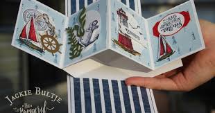 Come Sail Away Twisted Pop Up Card Two Card Craft Fancy Fold Cards Pop Up Cards