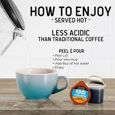 The result is an exceptionally smooth and sweet flavor without the acidity and bitterness commonly found in regularly brewed hot coffee. Kauai Cold Brew Coffee Pods Coconut Caramel Crunch 6 Count Walmart Com Walmart Com