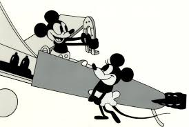 Walt Disney S Plane Crazy 1928 The First Cartoon Starring Mickey Mouse Mickey Mouse Vintage Disney Mickey