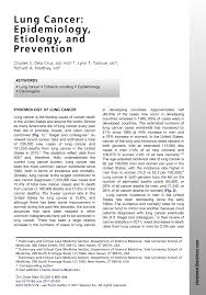 Anyone can develop lung cancer, but risk increases with age and smoking is the main so spotting cancer early can make a real difference. Pdf Lung Cancer Epidemiology Etiology And Prevention
