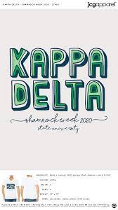 Kappa Delta Shamrock Week Shirt Kappa Delta Cheer Shirts Custom Design Shirts