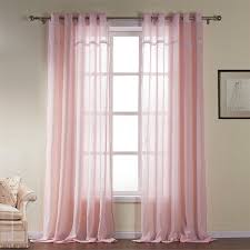 Baby Pink Nursery Sheer Curtain Custom Window Treatment For Kids Room Living Room Bedroom Door Window 531 One Panel