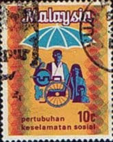 Every company is required to contribute socso for its employees, whether they are full/part time. Malaysia 1973 Social Security Organisation Sg 100 Fine Used