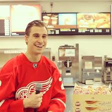 Smith Filming The Tim Horton S I Love The Red Wings Donut Commercial
