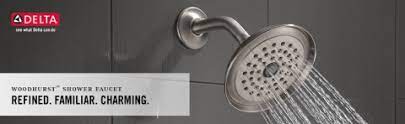 Лейка для душа delta shower head. Delta Woodhurst Stainless 1 Handle Shower Faucet In The Shower Faucets Department At Lowes Com