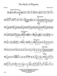The Idylls Of Pegasus Cello Digital Sheet Music By Richard Meyer Sku Ax 00 Pc 0000459 Vc1 Digital Sheet Music Sheet Music Music