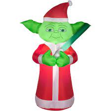 Airblown Inflatable 5 Yoda Christmas Prop Walmart Com