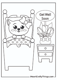 These printable coloring pages are also good for them not to be bored and to be artistic. Get Well Soon Coloring Pages Updated 2021