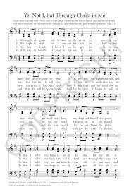 C/g g c ab/c yet not i but through christ in me. Yet Not I But Through Christ In Me Grace Music
