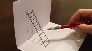 Weitere ideen zu 3 d bilder, bilder, 3 d. Eine 3d Leiter Zeichnen Illusion Youtube