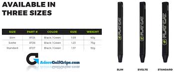 Available in 5 sizes for a custom feel and fit. Flat Cat Golf Tak Standard 12 Inch Midsize Putter Grip Black