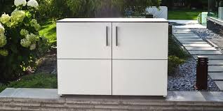 Wetterfester Outdoor Schrank Fur Die Terrasse Oder Den Balkon Gartenschrank Aufbewahrung Garten Schrank
