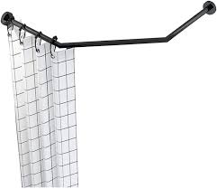 Check spelling or type a new query. Buy Eeuk Curved Shower Rod Diamond Shaped Curtain Rail Bathroom Bathtub Corner Shower Curtain Rod Rack 304 Stainless Steel Wall Mounted Install Drill Free For Clothing Storeblack Online In Indonesia B08sqqww83