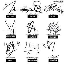 pin de moonchild en stray kids 스트레이 키즈 ninos de la calle analisis de escritura autografo