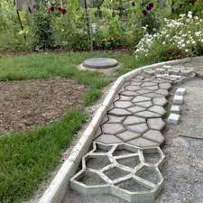 diy plastic concrete path maker modern market online jardin en beton pavage de jardin decoration jardin