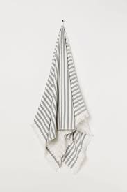Grey beach towels by just beach towels. Beach Towel Dark Grey Striped H M Cn