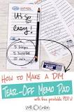 How to Make a DIY Tear-Off Notepad - Well Crafted Studio