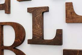 Vintage Wall Letters Wooden Letter Decor Gallery Wall Etsy Wooden Letters Decorated Gallery Wall Letters Letter Wall Decor