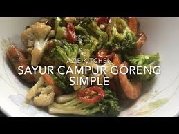 Dark, woody coloured meat rendang. Sayur Campur Goreng Simple Youtube