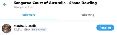 He joined the australian regular army in 1996 and was posted to the 3rd battalion, royal australian regiment, with whom he conducted two operational tours of east timor. Kangaroo Court Of Australia Shane Dowling On Twitter Ben Roberts Smith S Lawyer Partner Monica Allen Followed Me On Twitter A Couple Of Days Ago But Won T Let Me Follow Her Back As Per