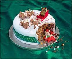 Christmas cake decorations collection by patricia douglas. Who Will Try This Funny Christmas Cake Santa Cake Christmas Cake Decorations Christmas Cake