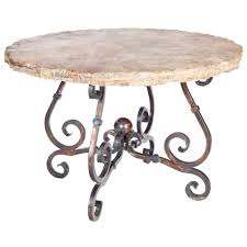 Pictured Here Is The French Dining Table With Wrought Iron Base And 48 Round Marble Table Top French Iron Dining Table Dining Table French Dining Tables