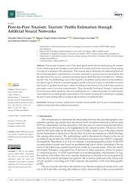 Online fillable, printable pdf w4 tax withholding irs form. Pdf Peer To Peer Tourism Tourists Profile Estimation Through Artificial Neural Networks