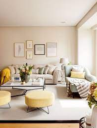 Pin By Monica Molina On Decor Yellow Walls Living Room Beige Living Rooms Living Room Designs