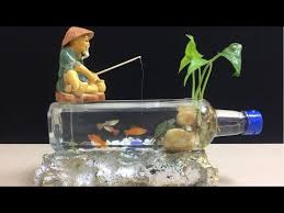 Diy Aquarium Fish Of Plastic Bottles Model 12 Bottles Art Diy Crafts Mr Decor Youtube Plastic Bottle Art Diy Aquarium Bottle Art