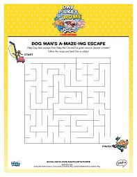 Dogs coloring pages for kids you can print and color. Printable Activities Dav Pilkey Scholastic