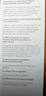 Start using your new card today! Auto Upgrade To Macy S Amex Myfico Forums 5504901