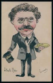 Hand drawing painted USA Taft political humor caricature old 1900s postcard 