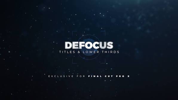LenoFX – Defocus Titles & Lower Thirds for Final Cut Pro