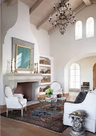 In the 1920's and 30's. Beautiful Mediterranean Style Rustic Living Room Decor With Slipcovered Sofa Mediterranean Living Rooms Living Room Decor Rustic Rustic Living Room