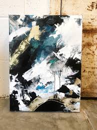 Black And Gold Abstract Artwork Modern Abstract Painting Bold Strokes Of Blue Black Gold And White For The Perfect Accent Piece In Any Modern Home Abstract Modern Abstract Painting Art