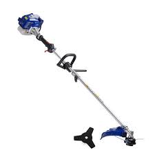 Explore brush blades for trimmers. Badger 26 Cc 2 Cycle 2 In 1 Gas Full Crank Straight Shaft Grass Trimmer With Brush Cutter Blade And Bonus Harness Wb26bci The Home Depot