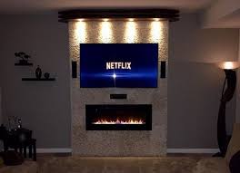 It's also much simpler to install a fireplace on the surface of the wall. 180 Wall Mounted Electric Fireplace Ideas Fireplace Fireplace Design Modern Fireplace