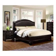 Transitional Espresso 2 Piece Bedroom Set California King Brown Furniture Of Americ King Bedroom Sets California King Bedroom Sets Upholstered Platform Bed