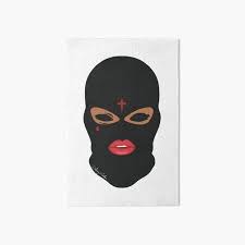 Sir ski mask‏подлинная учетная запись @theslumpgod 22 июл. White Ski Mask Art Board Print By Knightink Redbubble